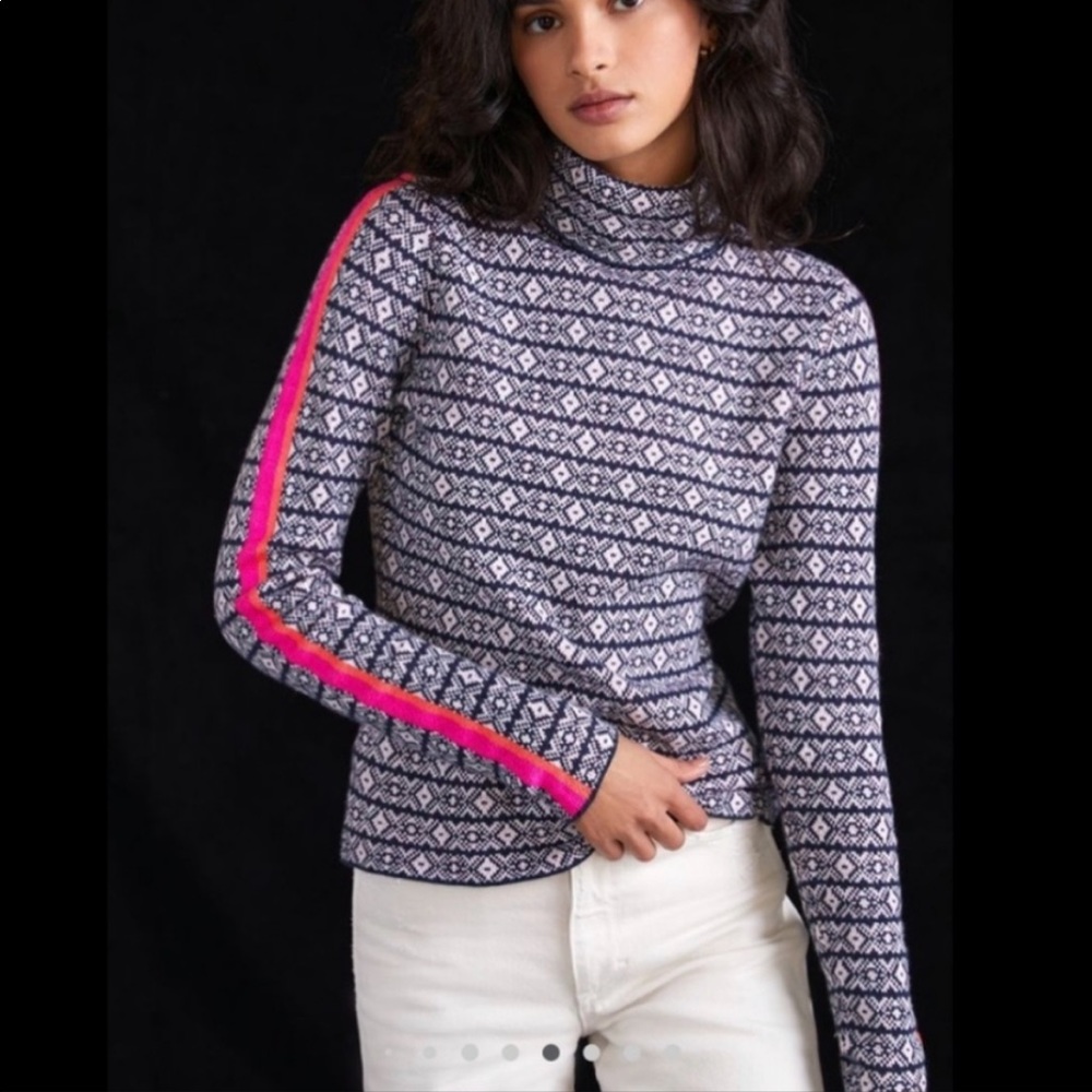 Anthropologie Maeve Ski Slope Turtleneck Sweater xs